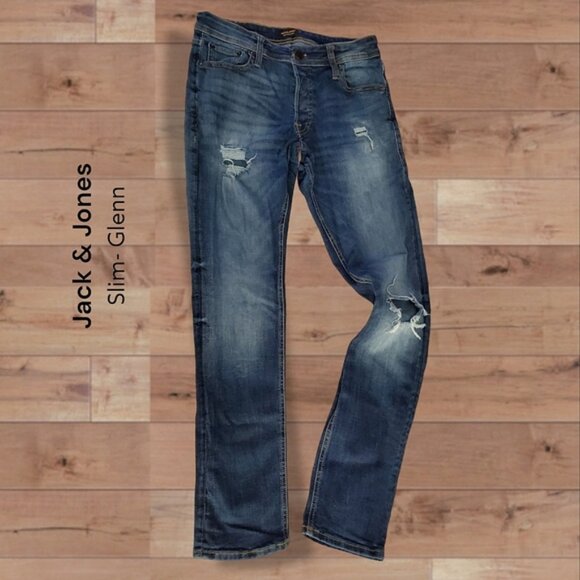 JACK & JONES "Slim Glenn" Button Closure Jeans Intelligence GE #141 - Picture 4 of 13